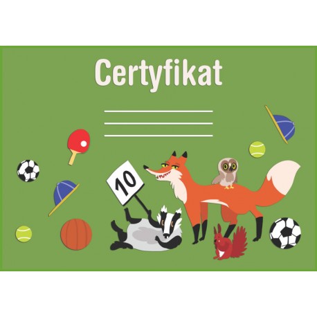 Certyfikat zwierzęta leśne (polski)